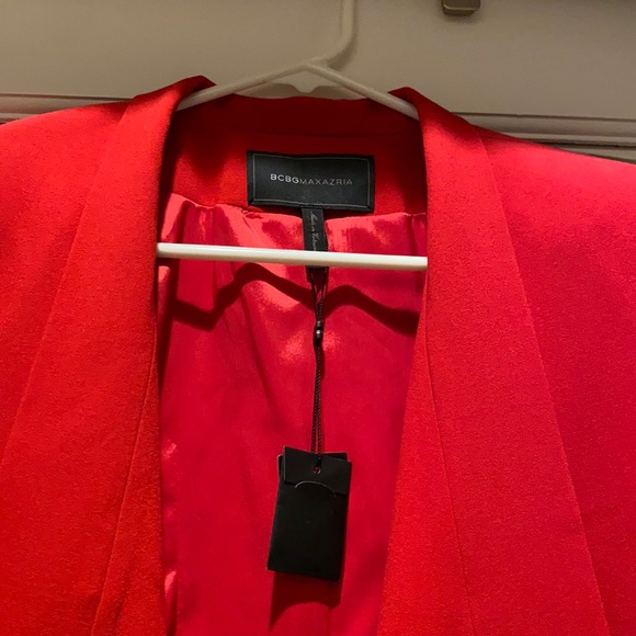 bcbg red blazer